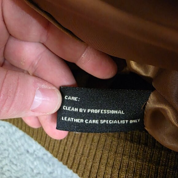 Jos A Bank Suede Leather Bomber Jacket XL Brown Genuine Suede Zip Up Vintage - Picture 7 of 9